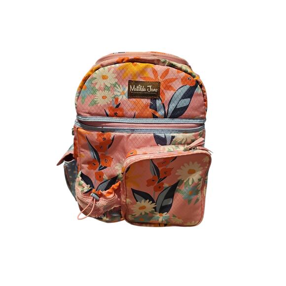 Matilda Jane Women’s Everything Packed Cooler Backpack PINK BLUE FLORAL main image 3
